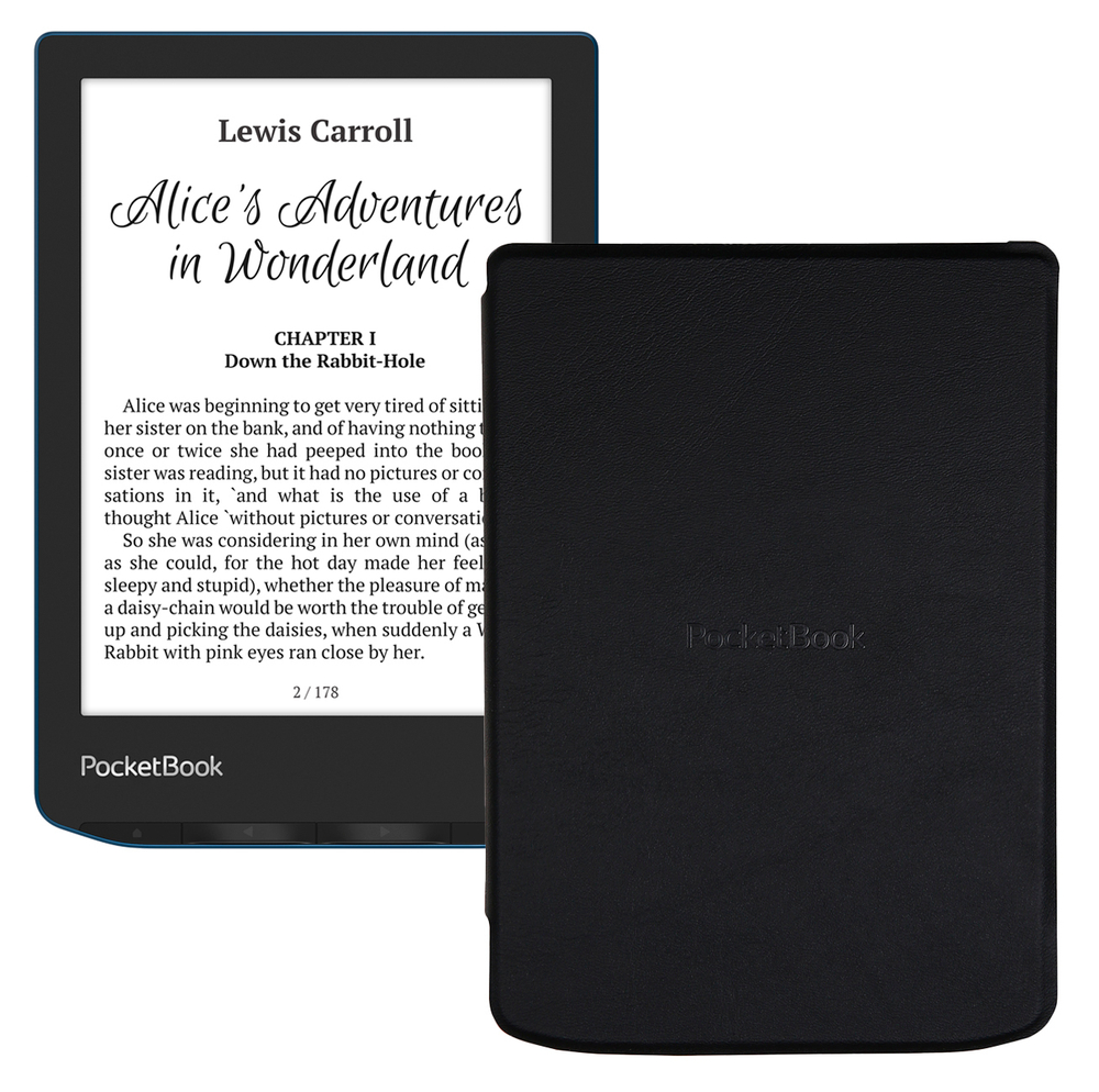 Электронная книга PocketBook 634 Verse Pro Azure + обложка Black