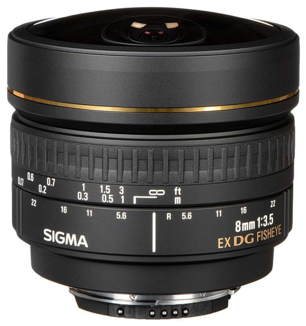 Объектив SIGMA 8mm f/3.5 EX DG Circular Fisheye Canon EF