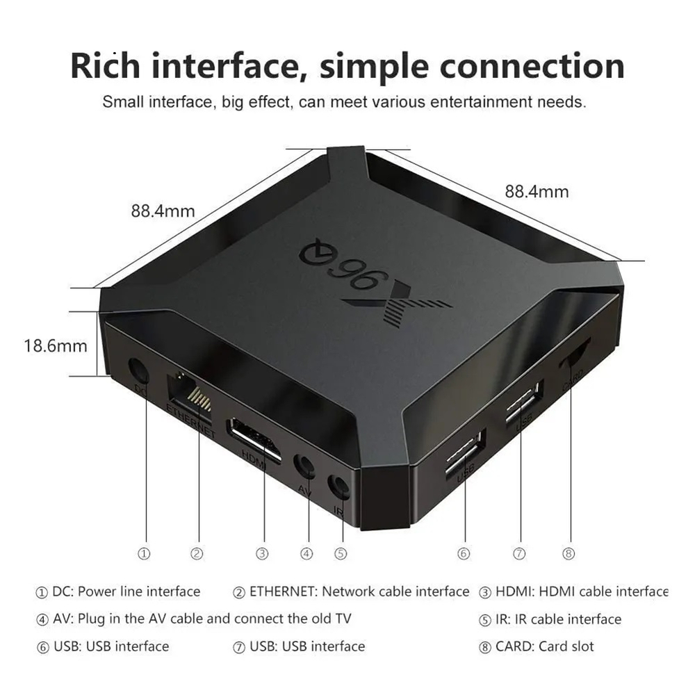 Медиаплеер Vontar X96Q 2/16Гб + Пульт G10S