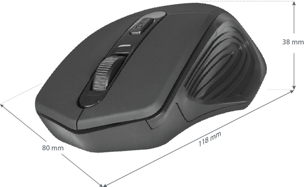 Беспроводная мышь Defender Datum MB-345 Black