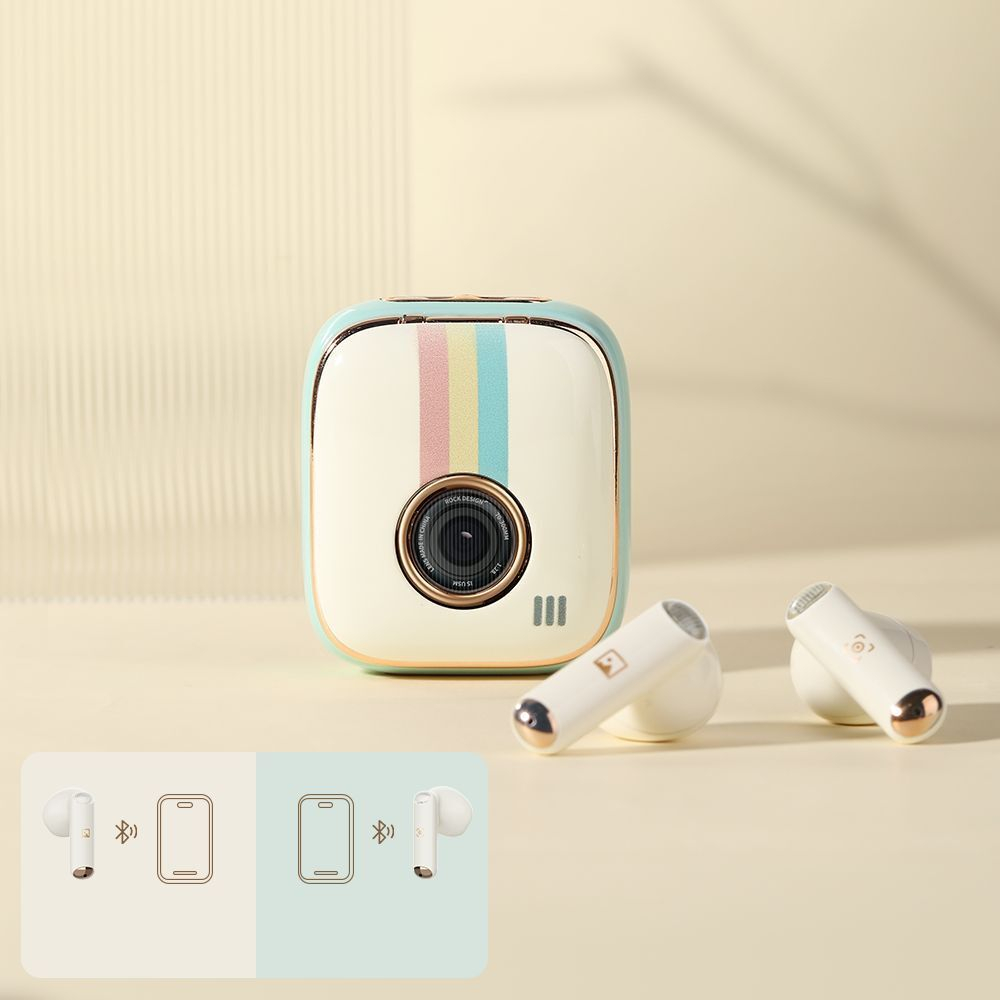 Беспроводные наушники Xiaomi Rock Retro Style TWS Earphone Camera