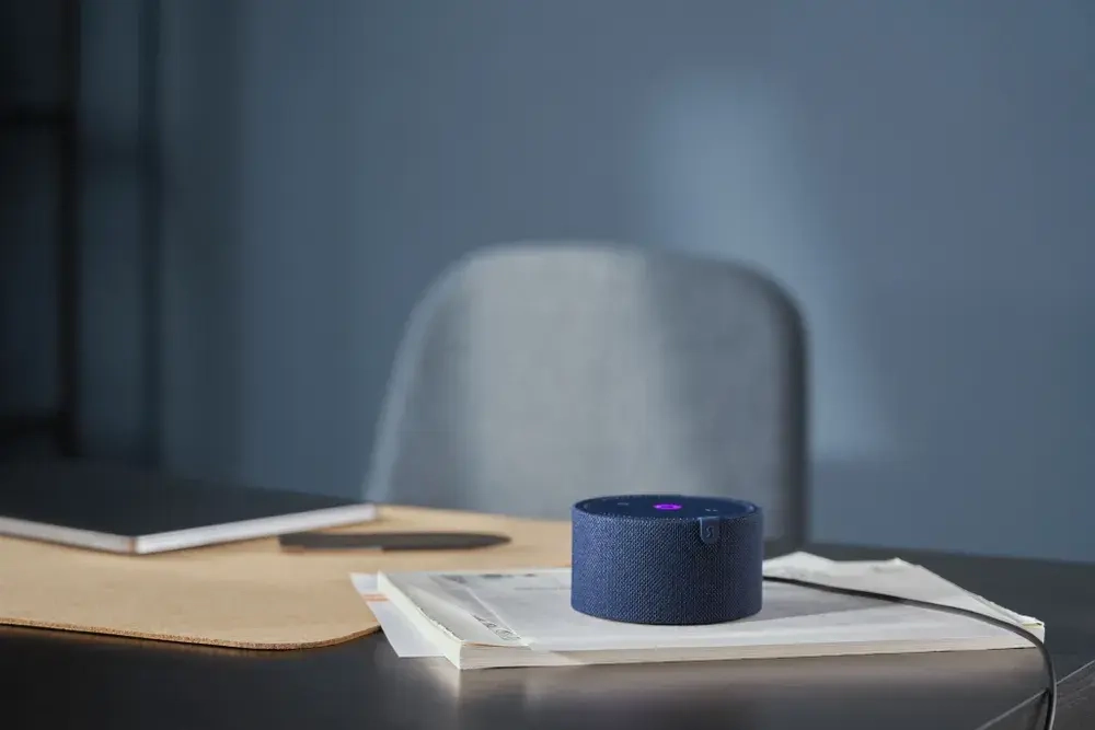Портативная колонка Яндекс Новая Станция Мини Blue (YNDX-00021B)