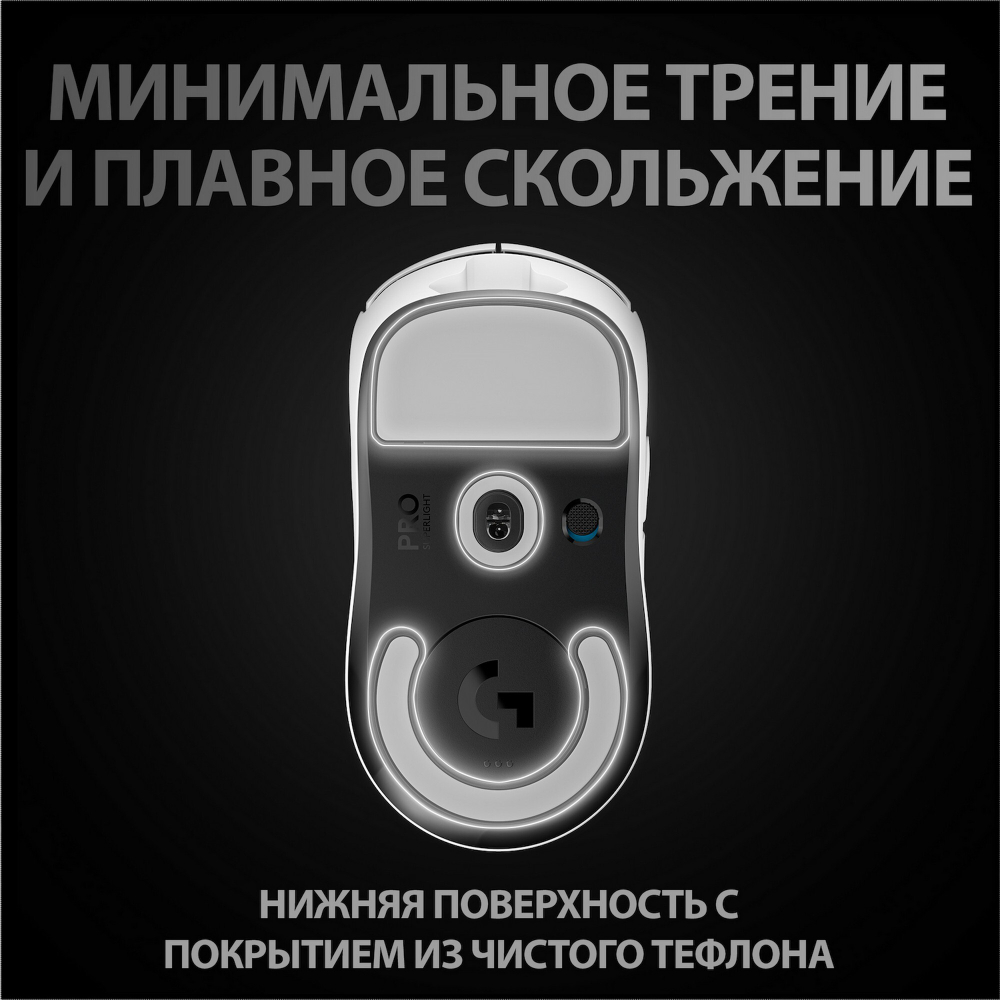 Беспроводная игровая мышь Logitech Pro X Superlight White (910-005942)