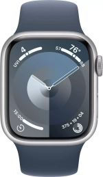 Смарт-часы Apple Watch Series 9 45 мм серебристый S, M спортивный ремешок