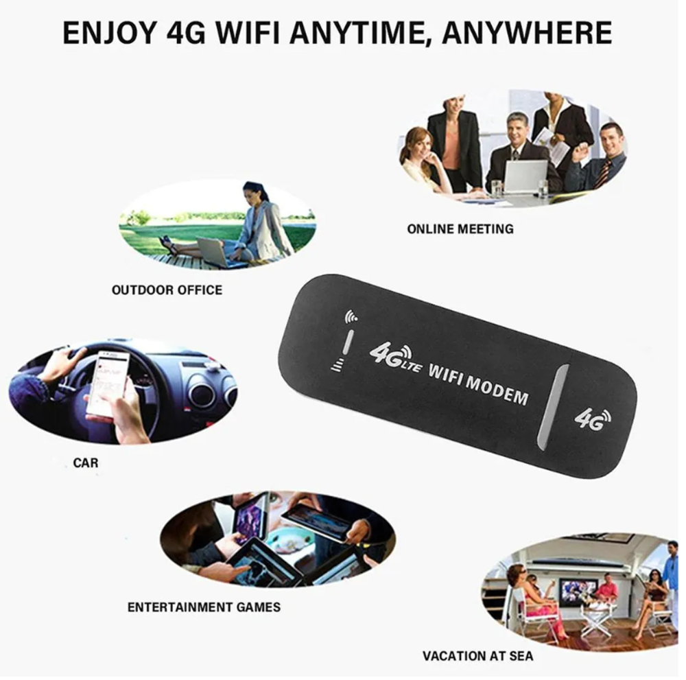 USB Модем NoBrand с WiFi DMM001 черный