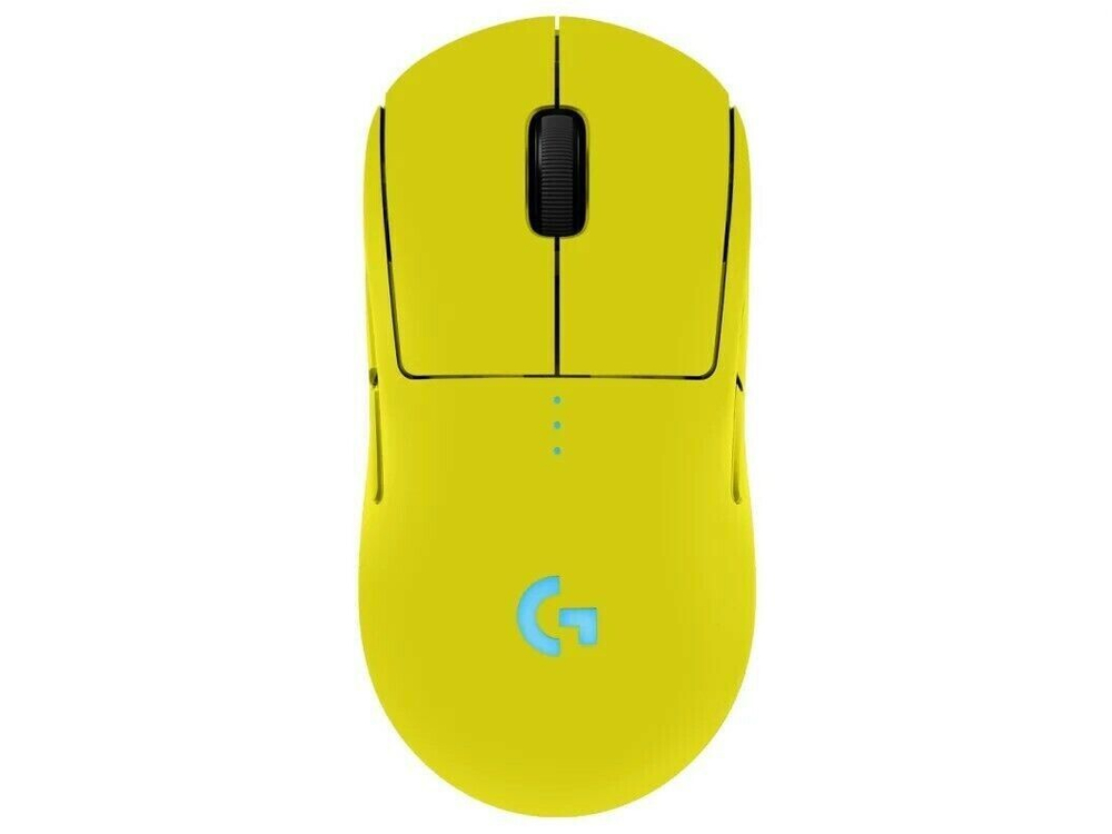 Беспроводная игровая мышь Logitech G Pro Х Superlight желтый (910-007133)