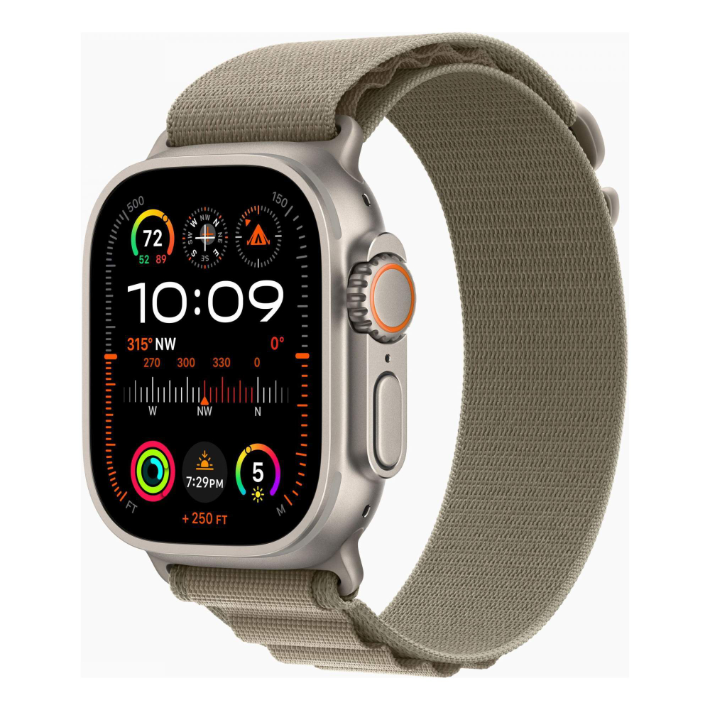 Умные часы Apple Watch Ultra 2 49 мм Titanium Case GPS + Cellular, Olive Alpine Loop L