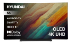 Телевизор Hyundai Android TV H-LED55OBU7700 55" OLED 4K Ultra HD Android TV черный