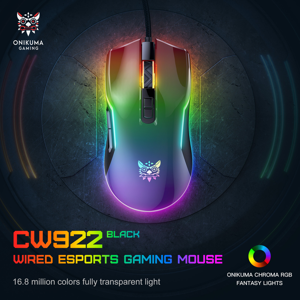 Мышь ONIKUMA CW922 Black