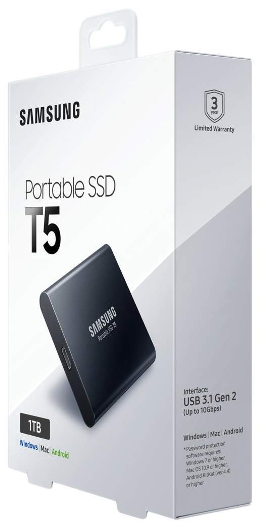 Внешний SSD диск Samsung T5 1ТБ (MU-PA1T0B)