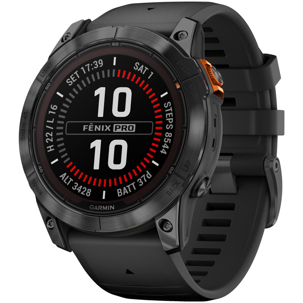 Умные часы Garmin Fenix 7X Sapphire Solar, 1.4&quot;, Wi-Fi, темно-серый