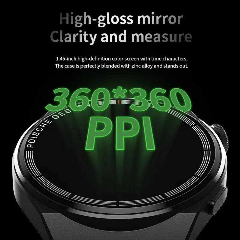 Умные часы ForAll Smart Watch круглые, серебристый