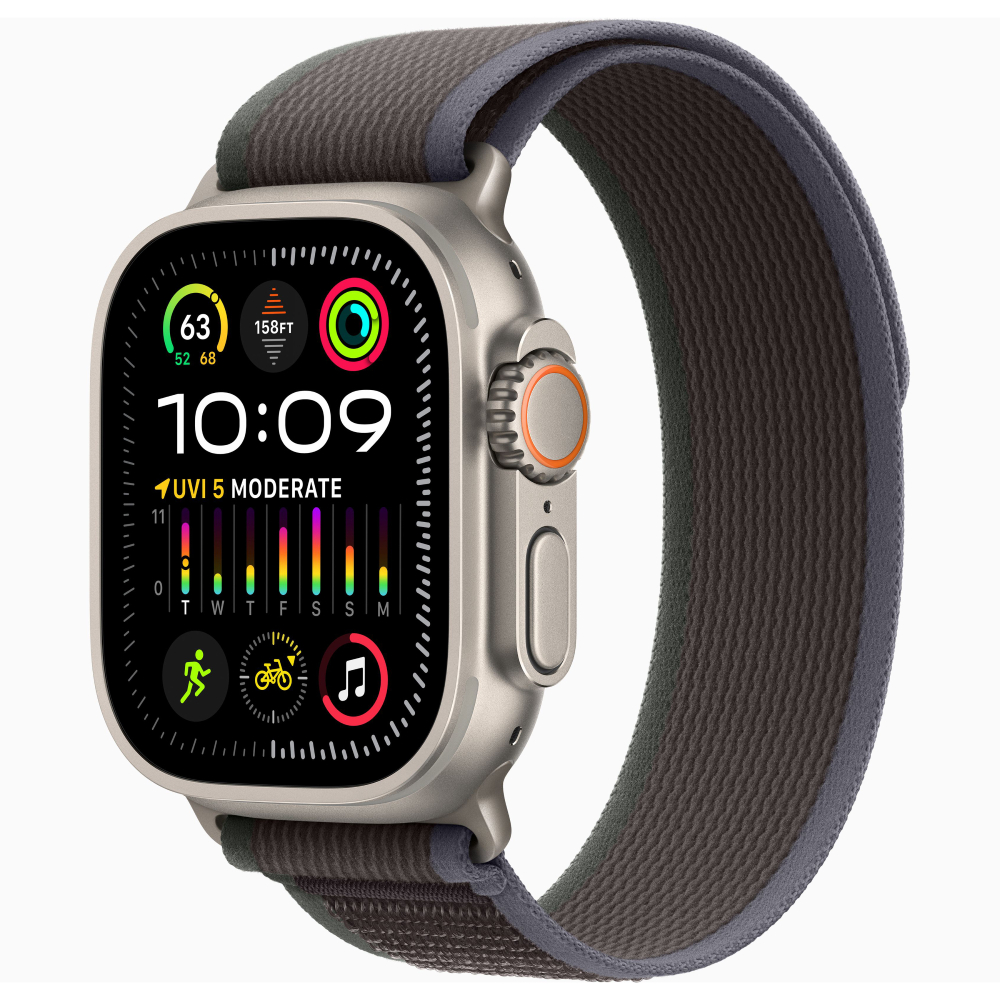 Смарт-часы Apple Watch Ultra 2 GPS, Cellular, 49 мм, Titanium, Blue/Black, S/M, MRF53LL/A
