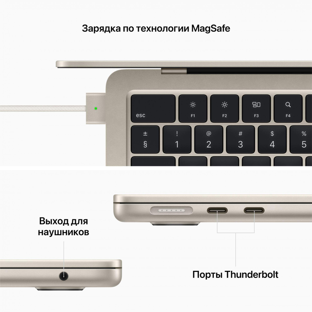 Ноутбук Apple MacBook Air 13,6" 2022 M2 8/512GB (MLY23)