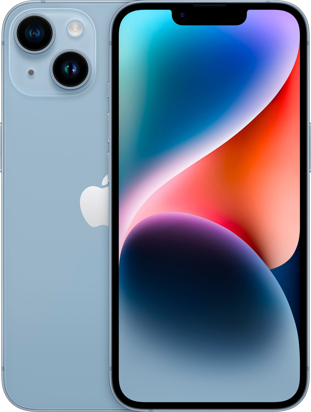 Смартфон Apple iPhone 14 eSIM/SIM Ростест EAC 6/256 GB голубой