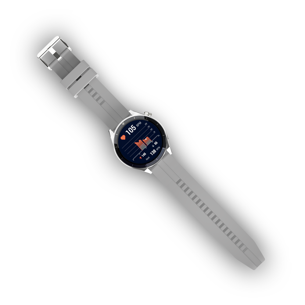 Смарт-часы CaseGuru CGWatch Round, серебристый