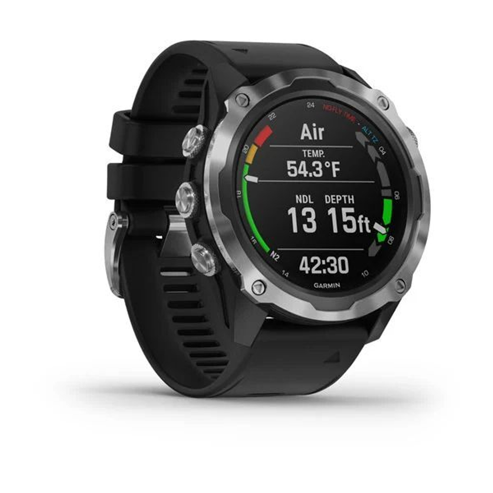 Умные часы Garmin Descent MK2, 1.4&quot;, Wi-Fi, стальной серый/черный