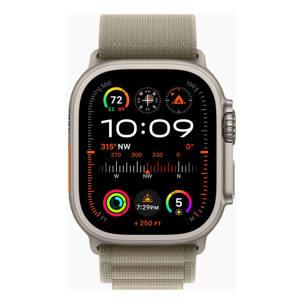 Смарт-часы Apple Watch Ultra 2 49 мм, Alpine loop, размер 145-190 мм, оливковые