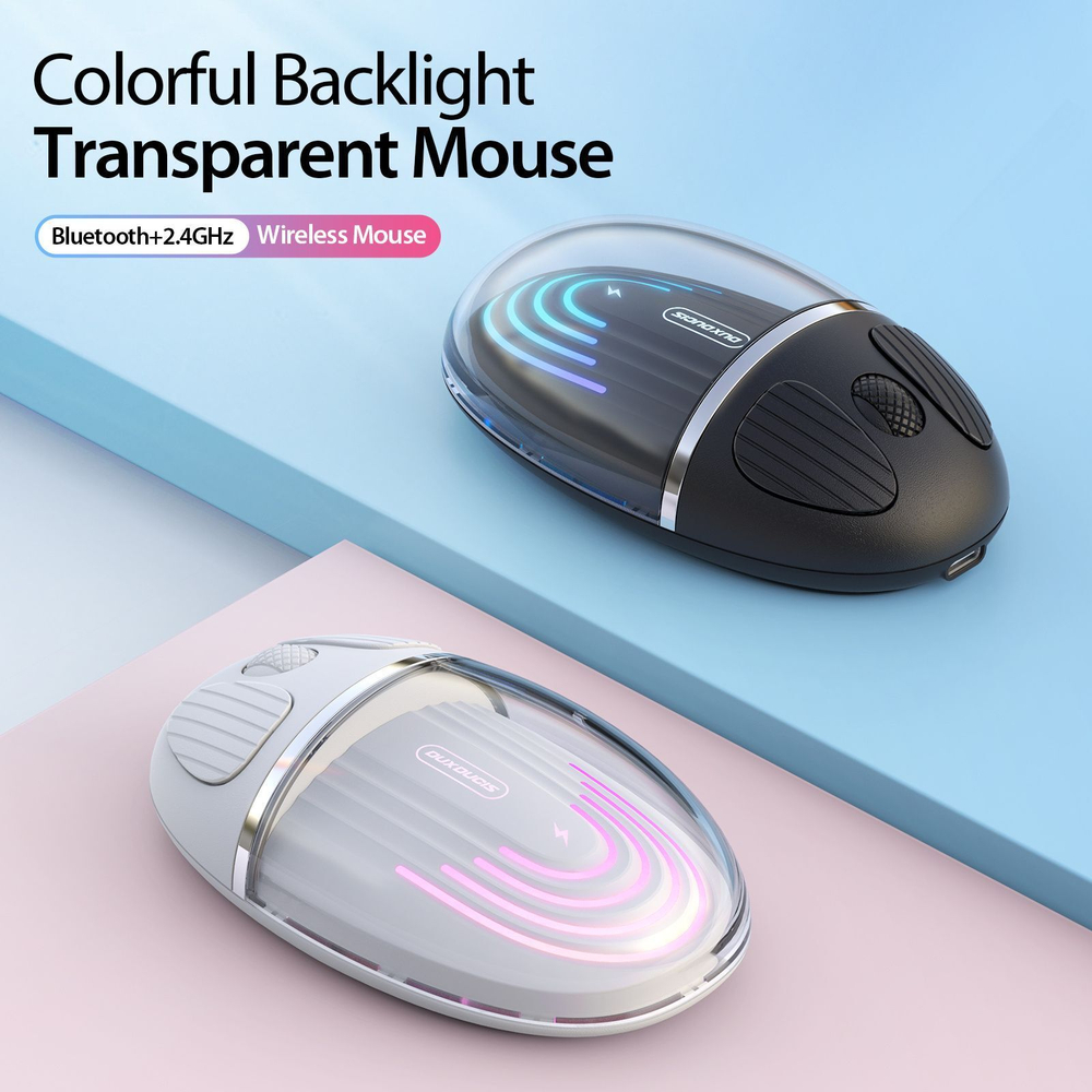Беспроводная мышь Dux Ducis CM Series Transparent черный (D295)