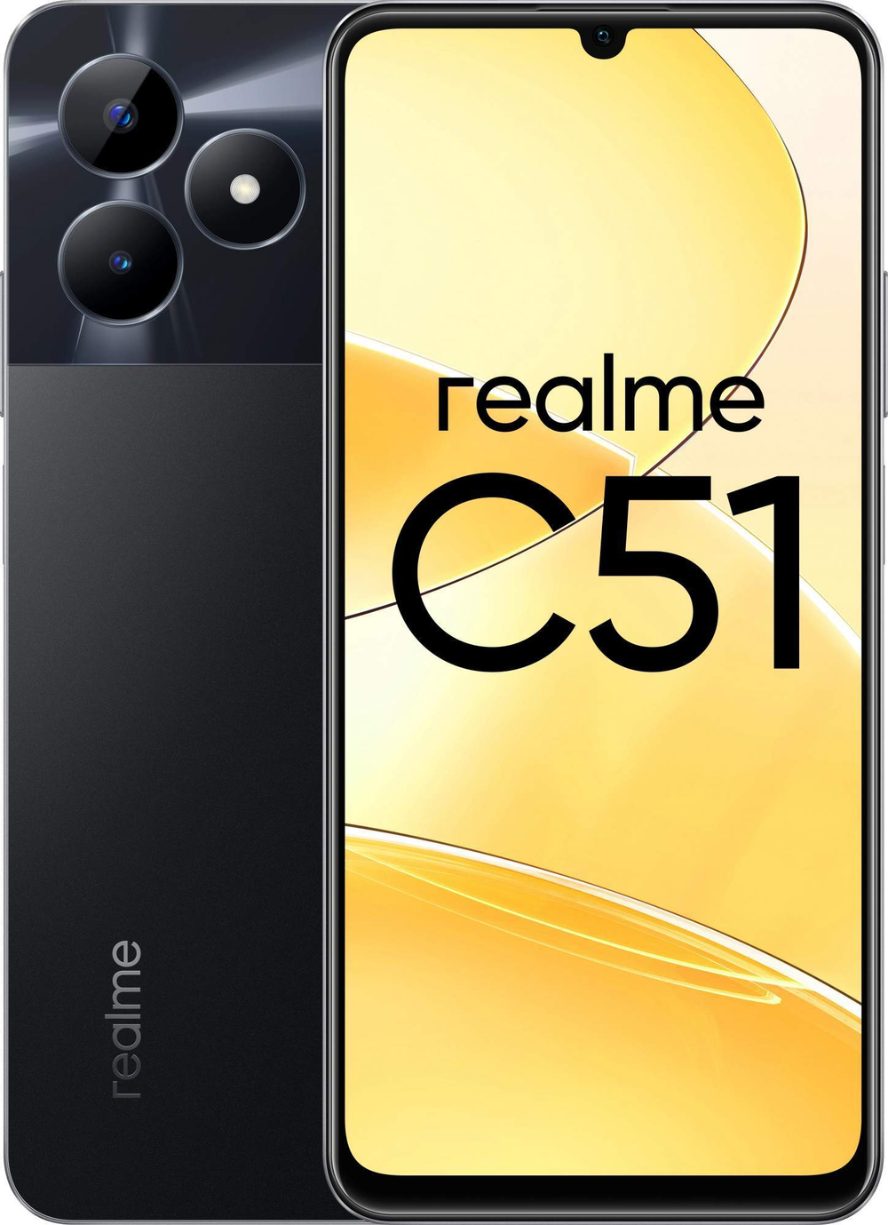 Смартфон Realme C51 4/128GB Black Carbon (RMX3830)
