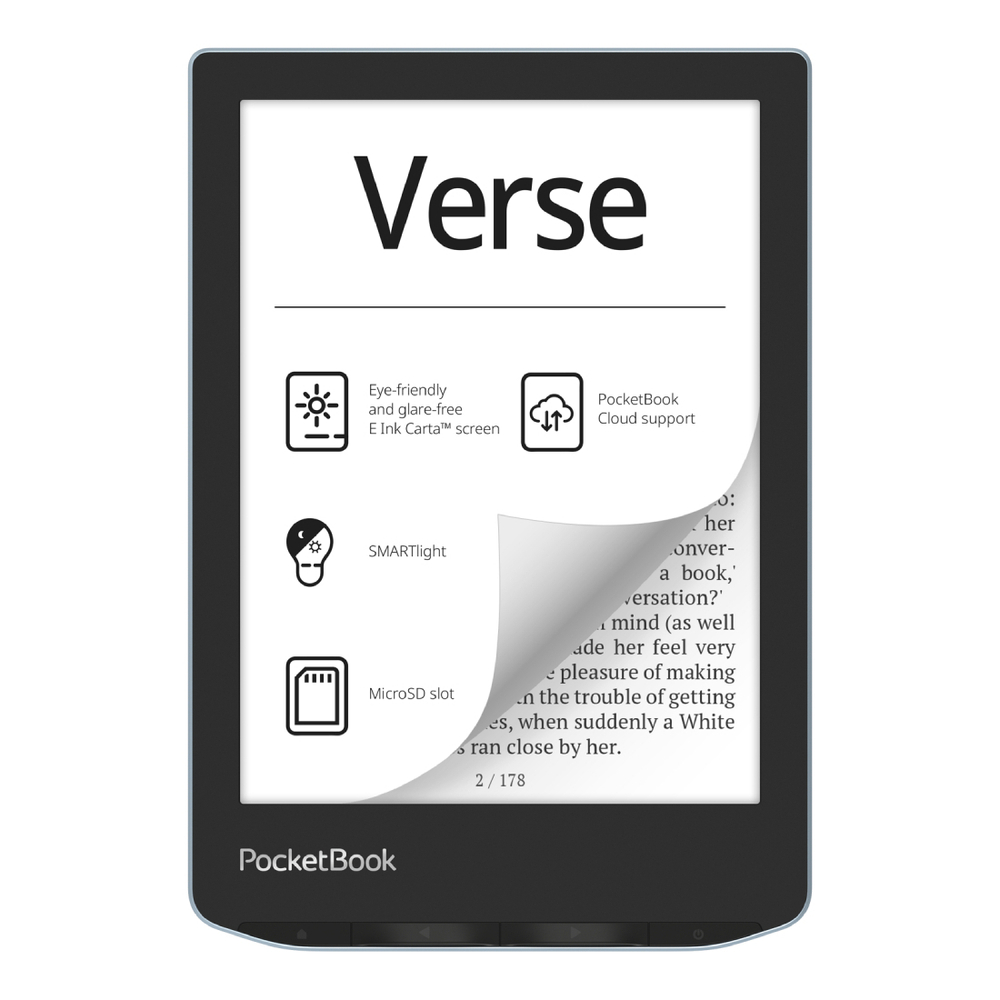 Книга электронная PocketBook 629 Verse Bright Blue, PB629-2-WW
