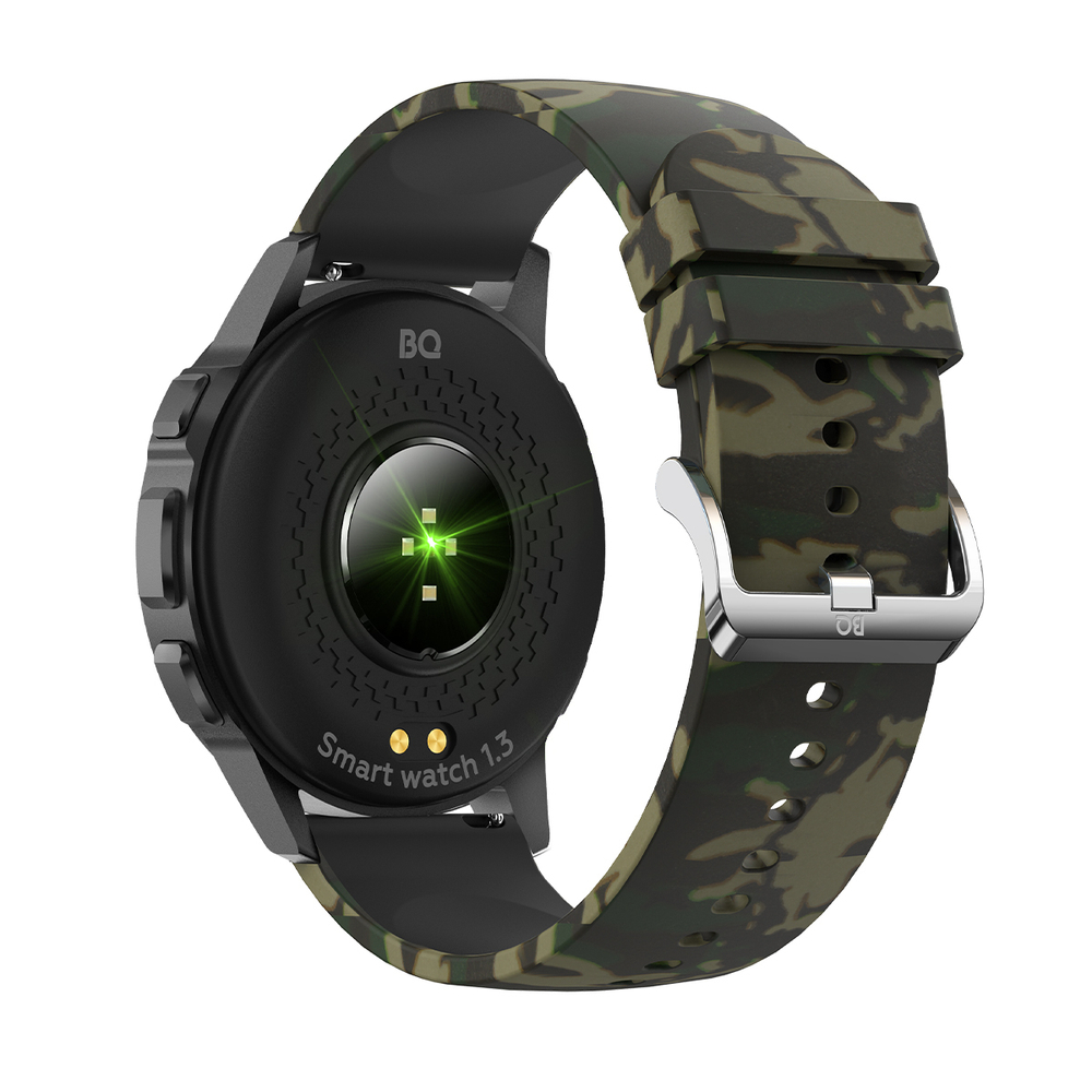 Смарт-часы BQ Watch 1.3 черный/зеленый (86195380)