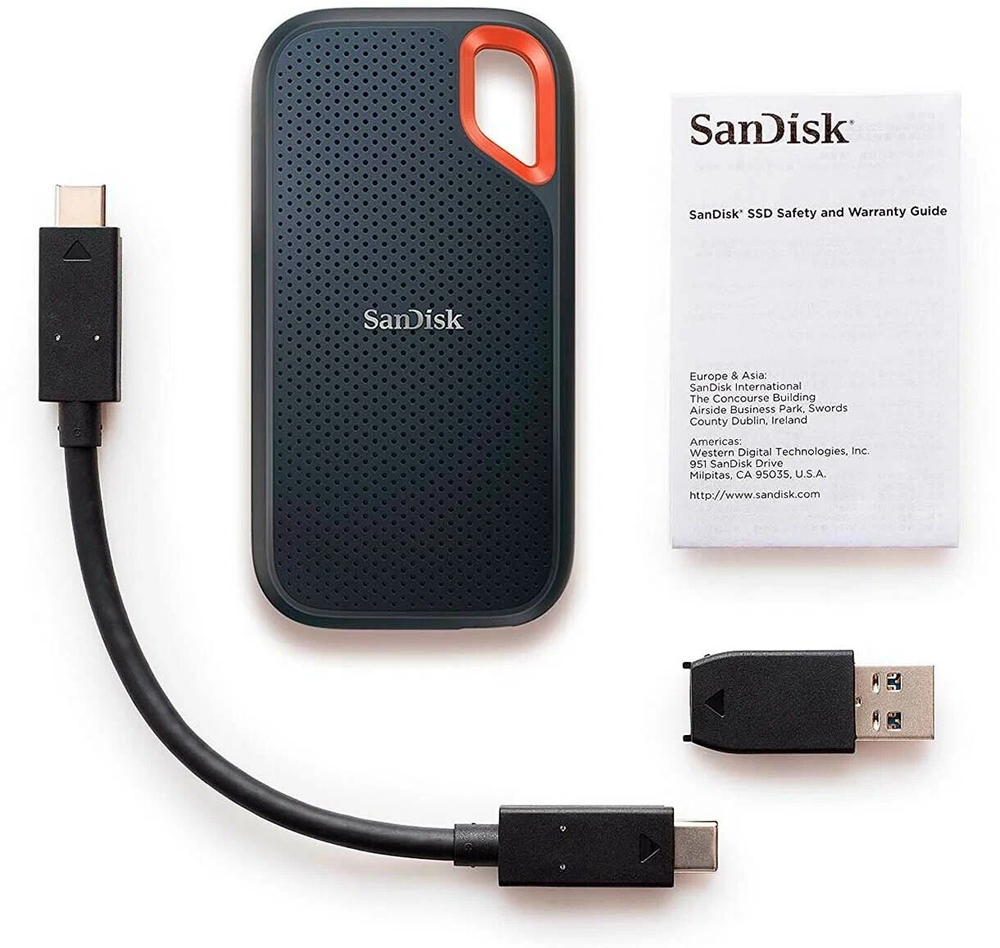 Внешний SSD диск SanDisk Extreme Portable V2 1ТБ (SDSSDE61-1T00-G25)