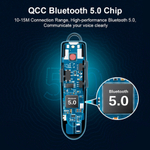 Беспроводная Bluetooth гарнитура New Bee B41 с шумоподавлением, черный