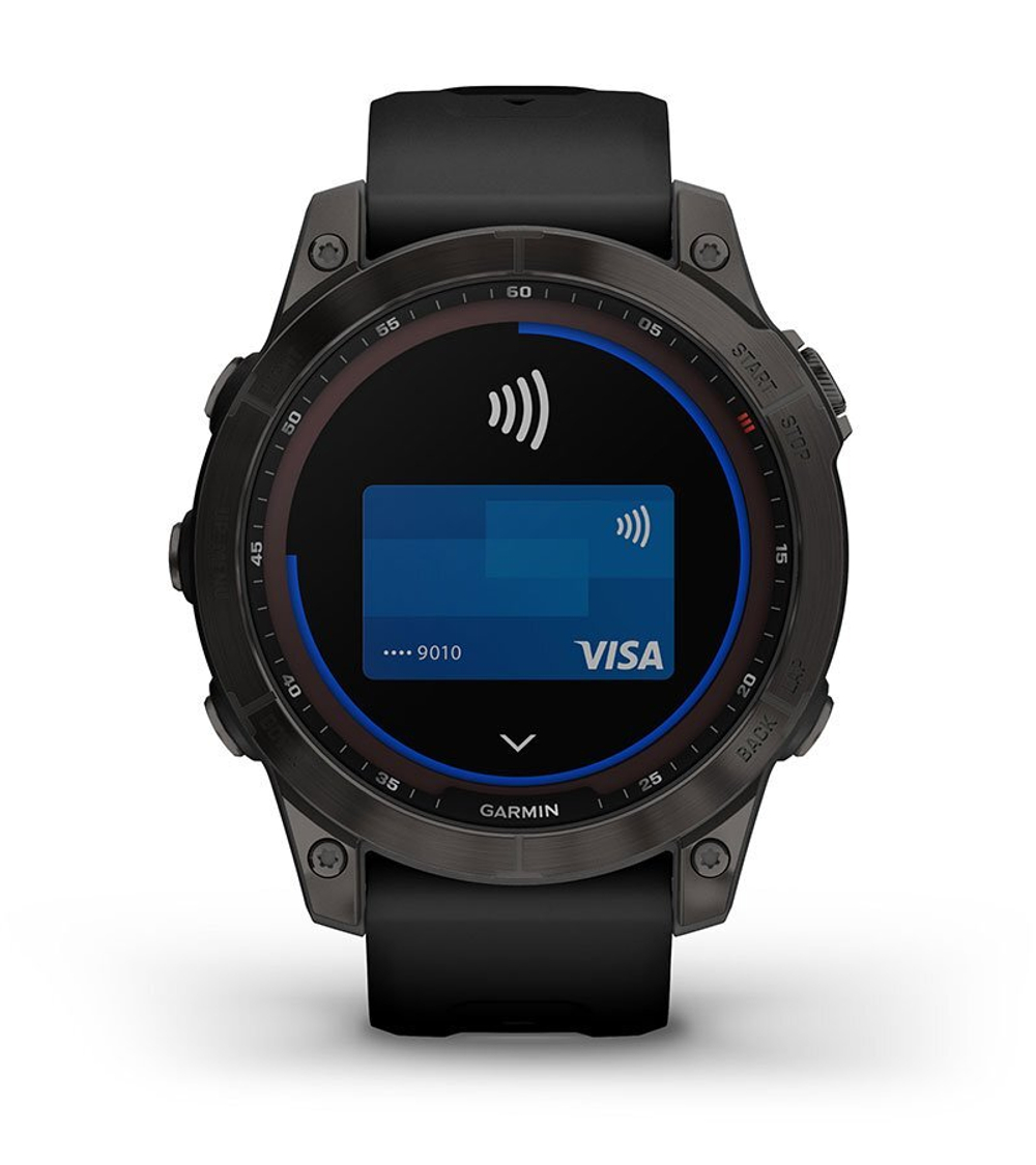 Умные часы Garmin Fenix 7S Pro Sapphire Solar Edition 42мм, 1.2&quot;, Wi-Fi, темно-серый