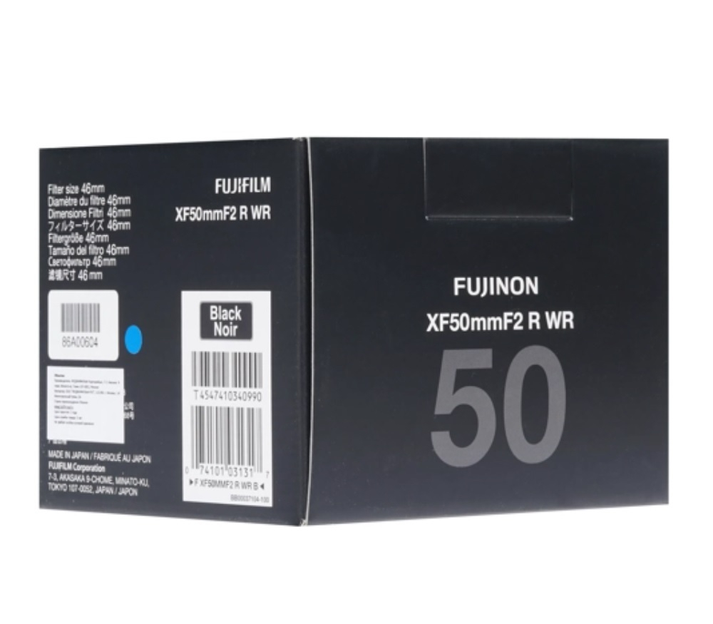 Объектив Fujifilm XF 50mm f/2 R WR, Black