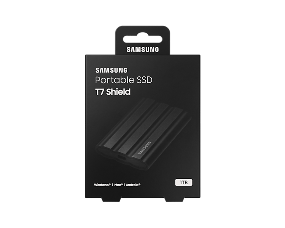 Внешний SSD диск Samsung T7 Shield 1 ТБ черный MU-PE1T0S/AM