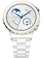 Смарт-часы Huawei Watch GT 3 Pro White Ceramic Strap, FRG-B19 белый/золотой