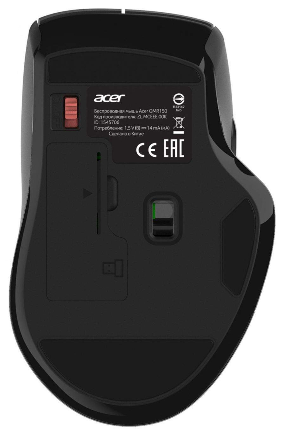 Беспроводная мышь Acer OMR150 черный (ZL.MCEEE.00K)