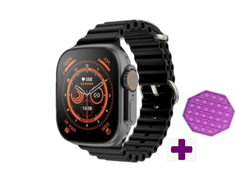 Смарт-часы Smart Watch Z77 ULTRA черный (2 ремешка)