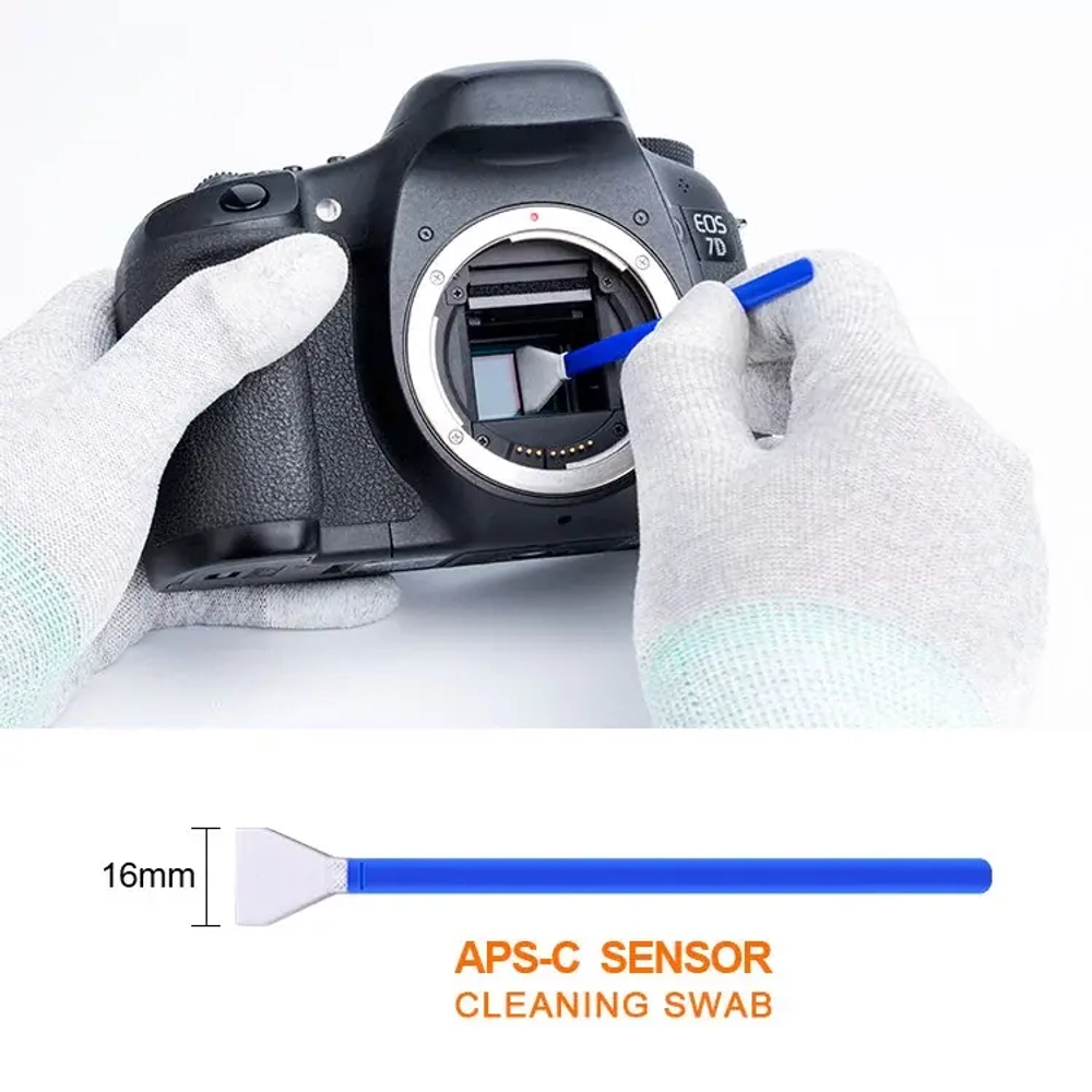 Набор для ухода за матрицей K&F Concept 16mm APS-C Sensor Cleaning Swab Kit