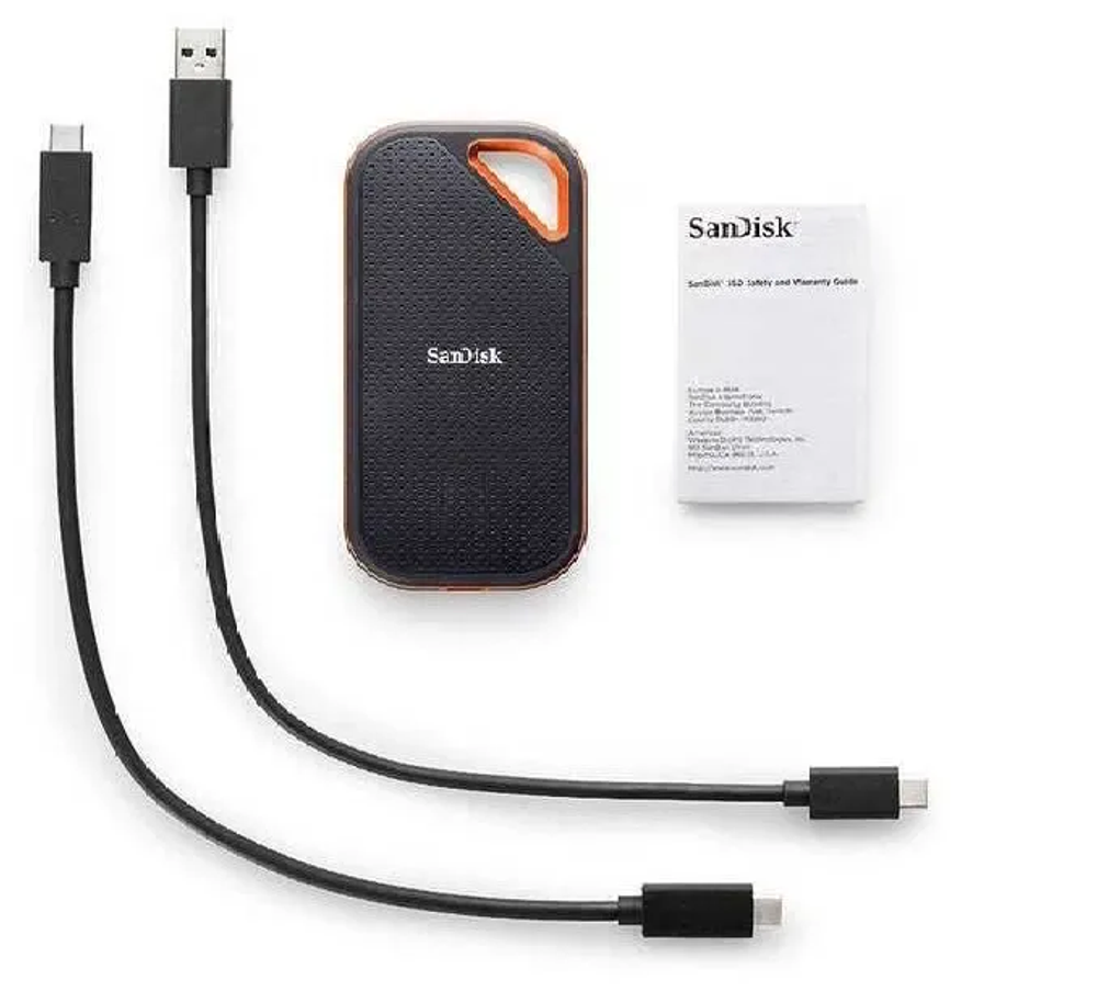 Внешний SSD SanDisk Extreme PRO 2000 МБ/сек 4 TB SDSSDE81-4T00-G25