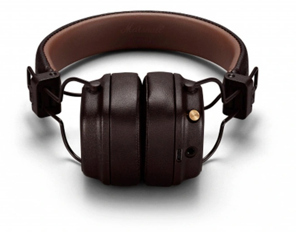 Беспроводные наушники накладные Marshall Major IV Brown