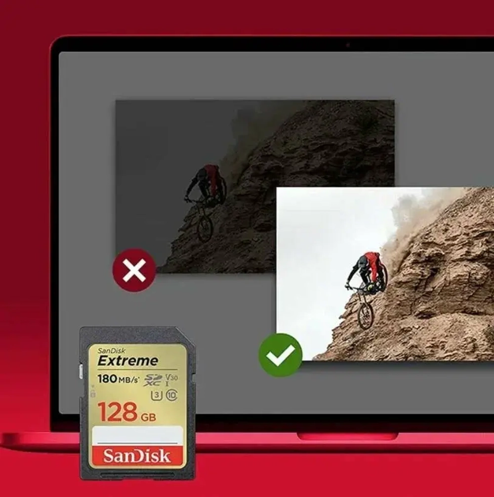 Карта памяти Sandisk Extreme 128Gb, SDSDXVA-128G-GNCIN