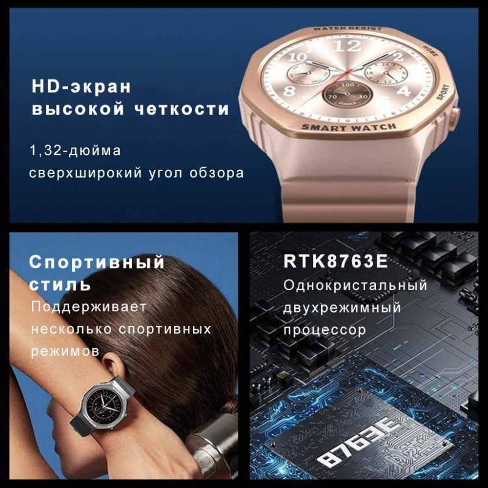 Смарт-часы CheckME Smart CMSH80RPP, розовый