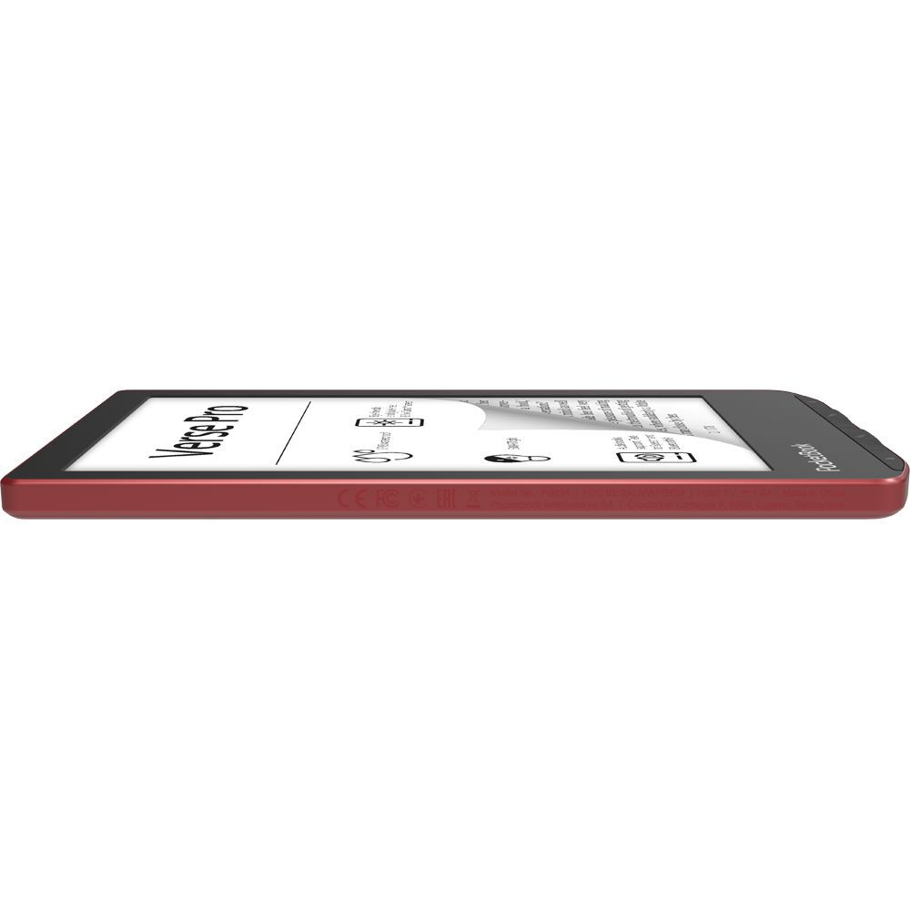 Книга электронная PocketBook 634 Verse Pro 6", E-Ink Carta HD, с подсветкой, Passion Red