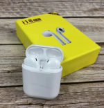 Беспроводные наушники i18 TWS с микрофоном для смартфона белые