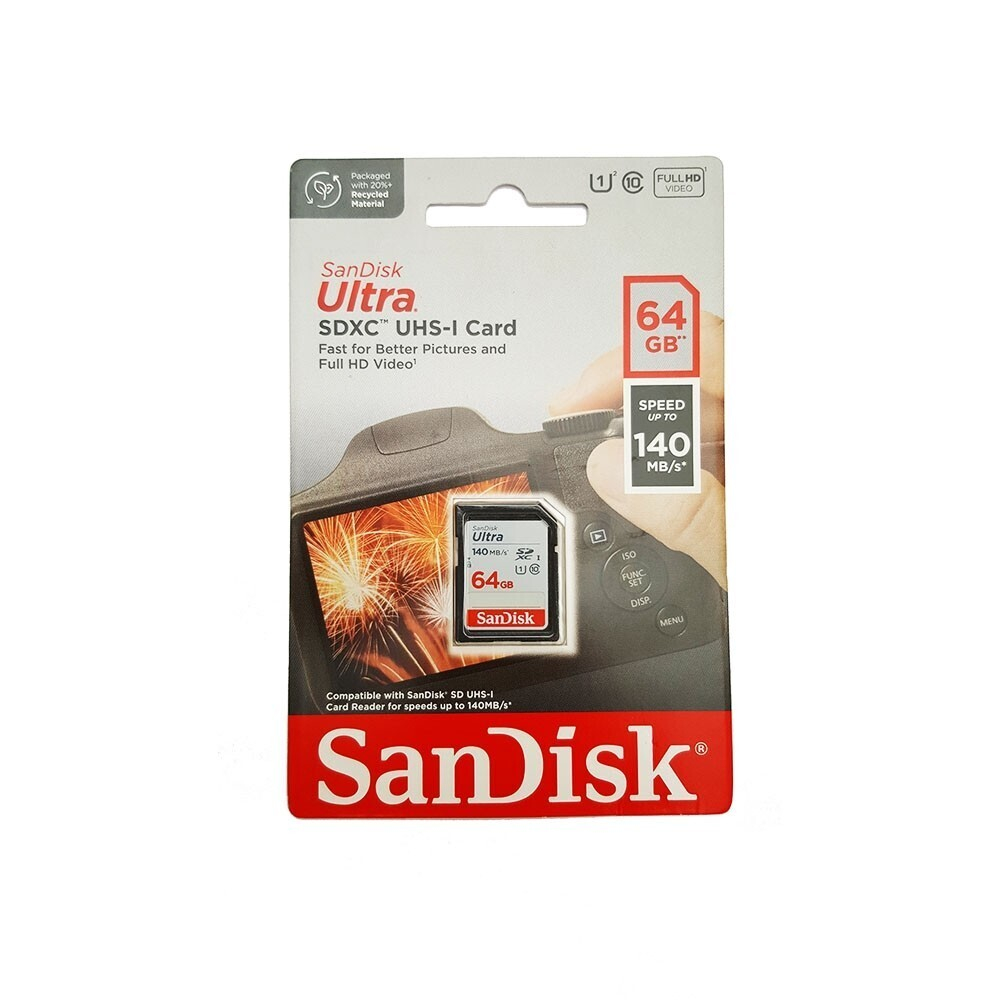 Карта памяти Sandisk SDXC 64GB, Class 10, UHS-I Ultra