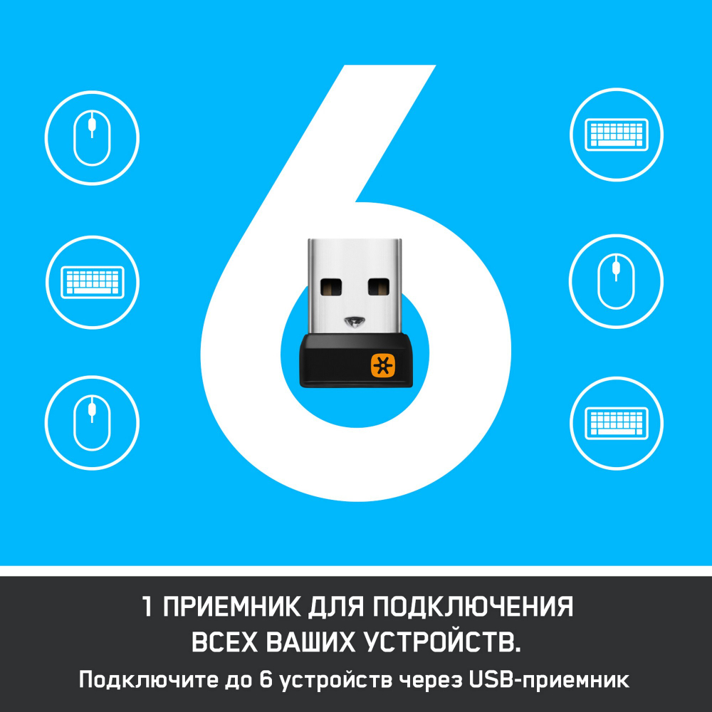 Проводная/беспроводная мышь Logitech M705 Silver (910-001949)