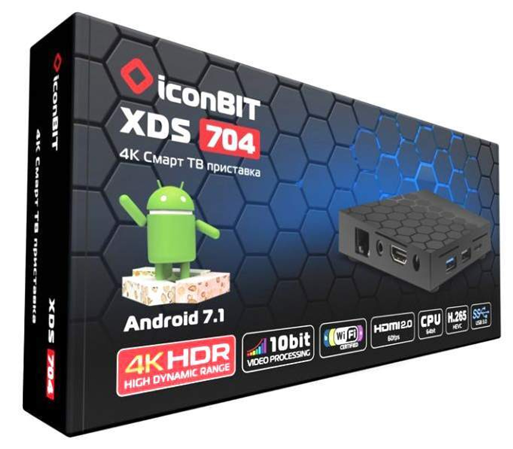 Медиаплеер iconBIT XDS704 1/8GB Black