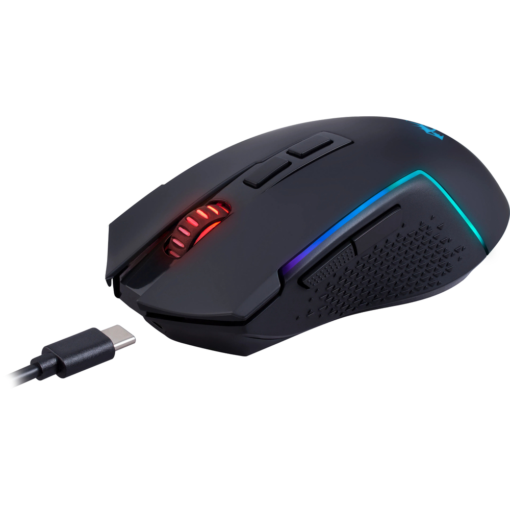 Мышь Redragon Trident черный оптическая (8000dpi) беспроводная BT/Radio USB