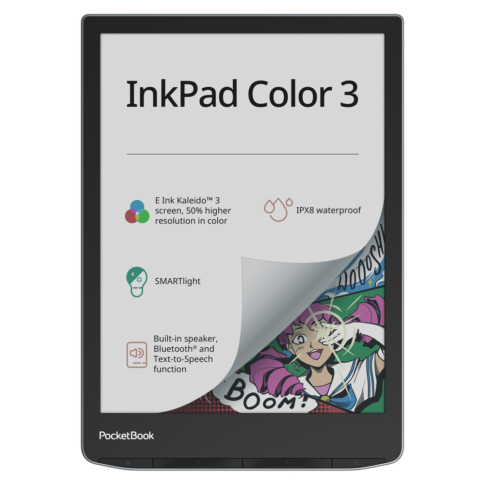 Книга электронная PocketBook 743K3 InkPad Color 3 Stormy Sea, PB743K3-1-WW