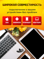 Беспроводная Bluetooth гарнитура Taymlux FC1 черный с шумоподавлением