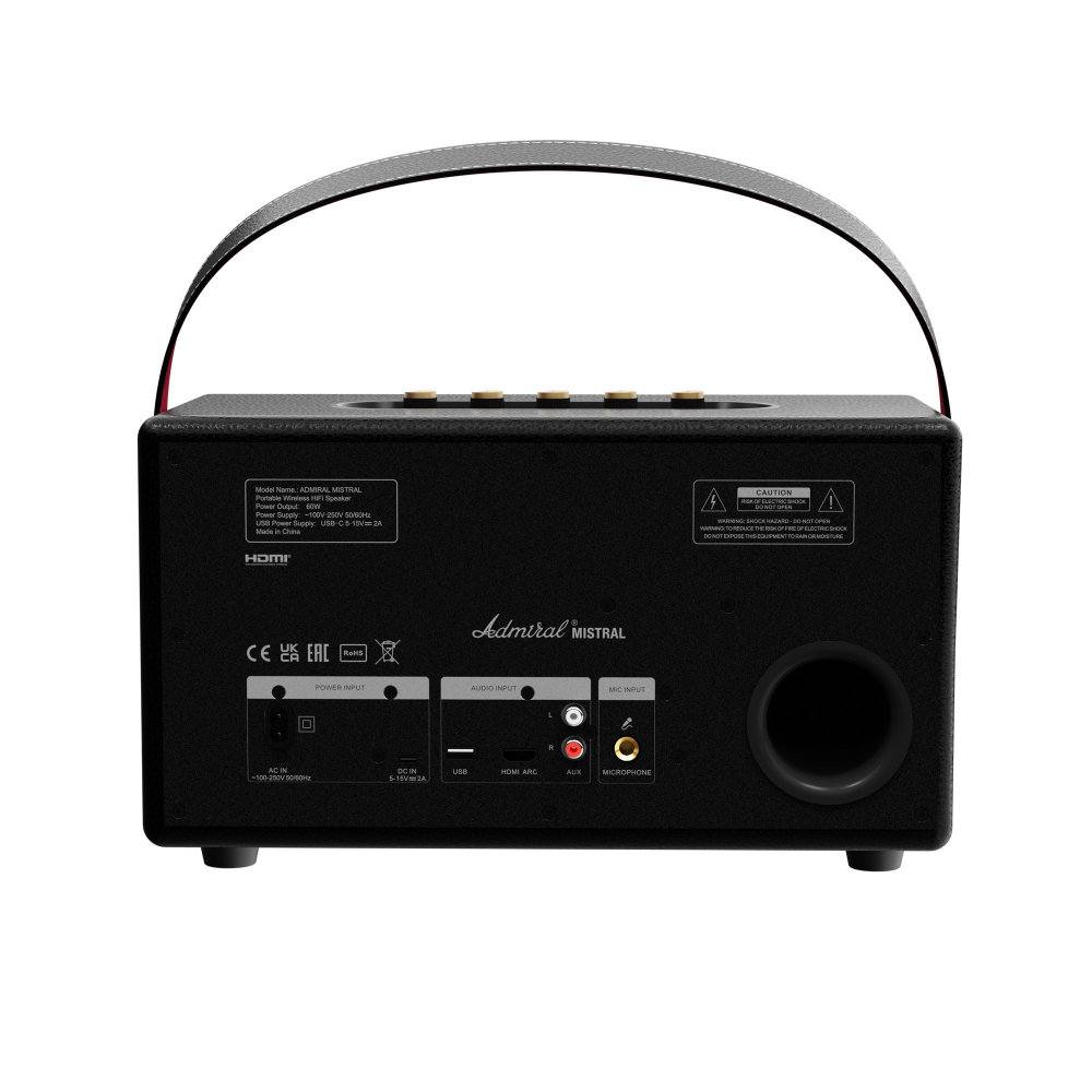 Портативная колонка Admiral Audio Mistral Black (ADPS65BLK)