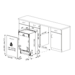 Встраиваемая посудомоечная машина HotPoint HIS 1C69