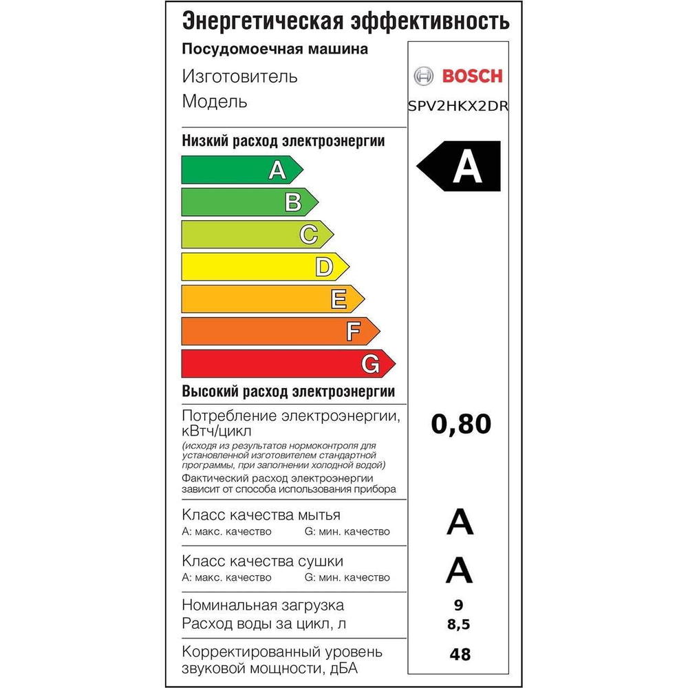 Встраиваемая посудомоечная машина Bosch SRV2HKX2DR
